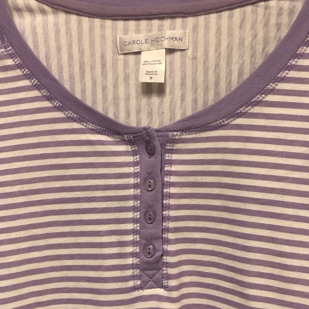 Carole Hochman Striped Lounging Pajamas - Picture 3 of 15